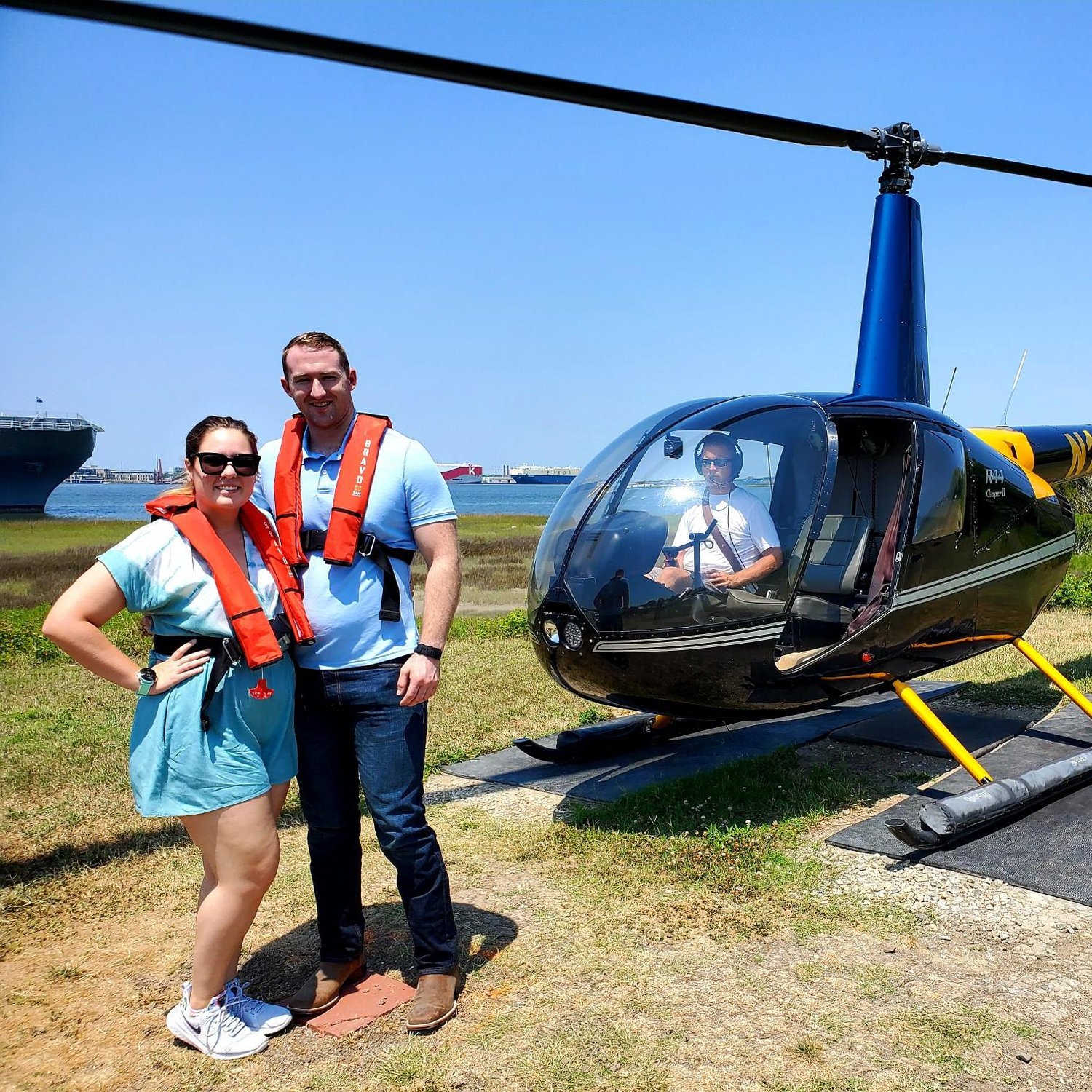 Helicopter tour Charleston, SC
