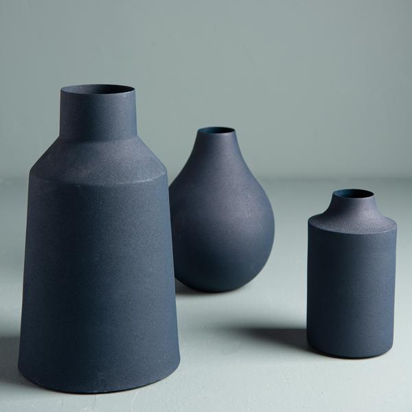 Navy Blue Carter Vase