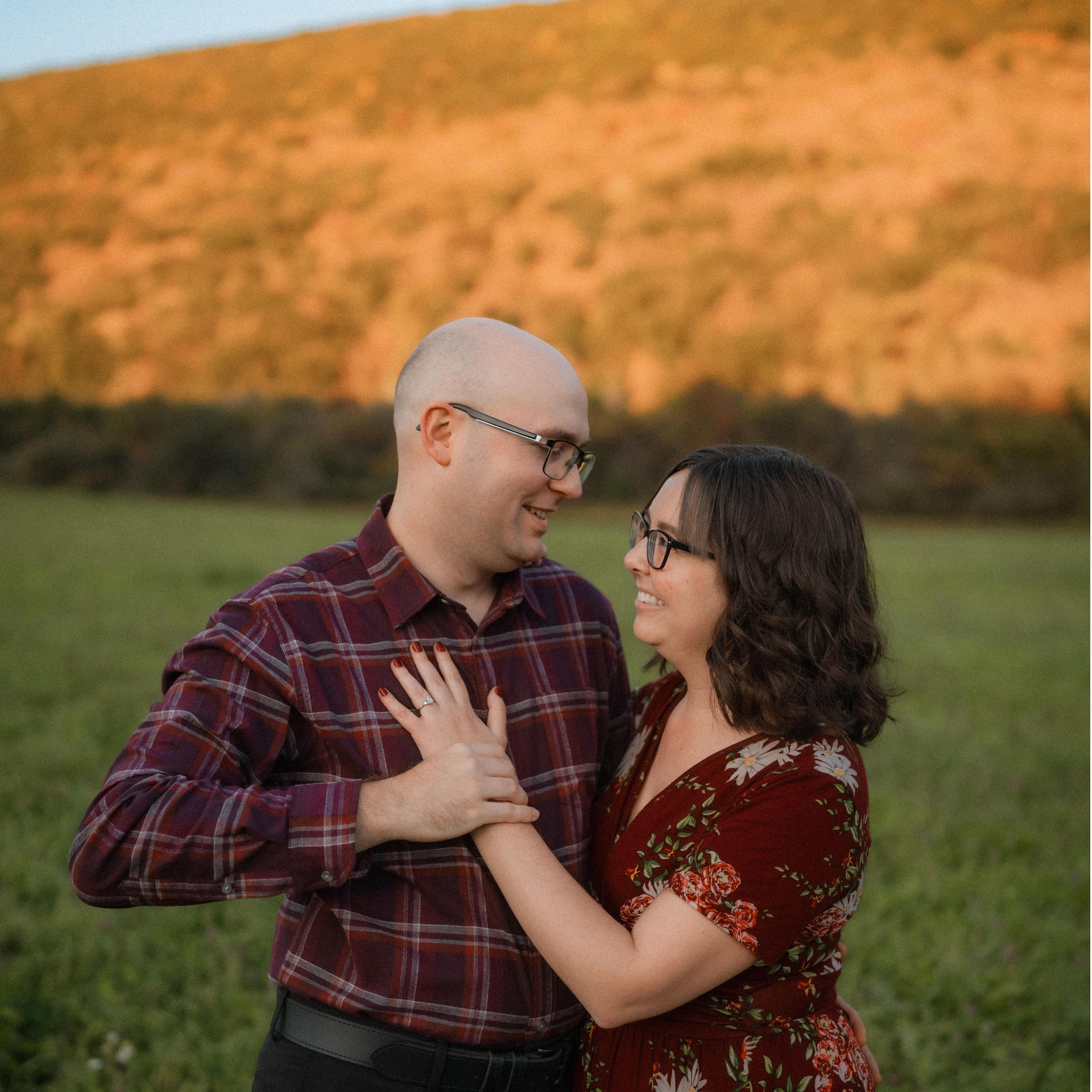 Labrador Hollow Unique Area. October 2023. Engagement photo session with Kat and Corey.