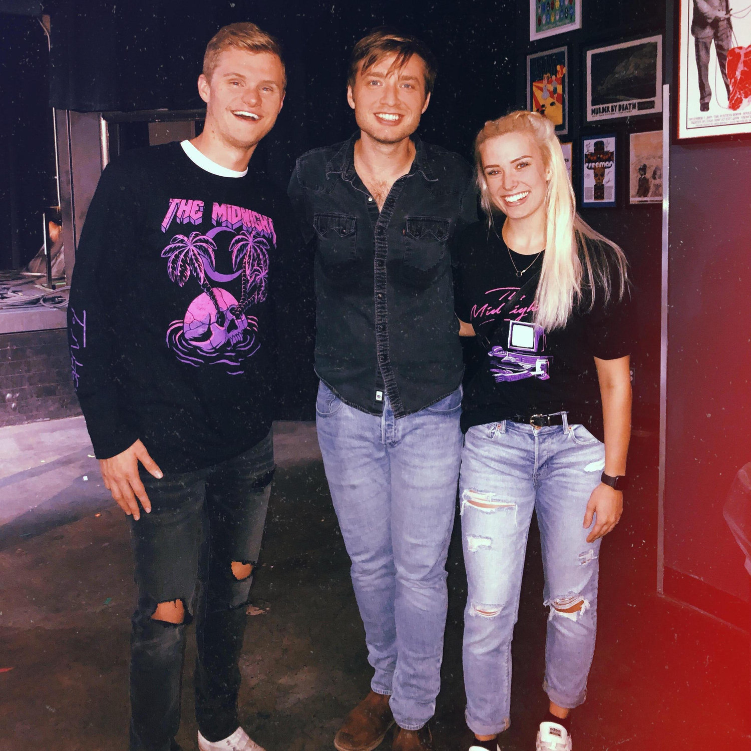 Meeting Tyler after seeing one of their favorite groups, The Midnight! (Omaha - 2019)