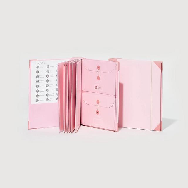 Savor | Folio Document Organizer | Custom Dyed Cloth Bound Expanding File Folder for Important Papers, Emergency Binder, Birth Certificates, Social Security Cards, Passports, Photos, and Letters…