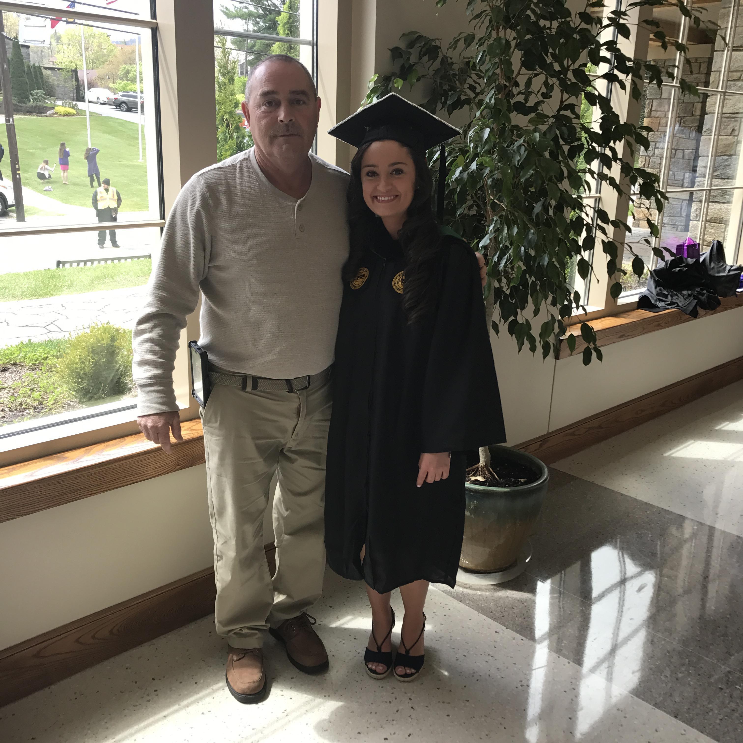 Nursing school graduation with my Daddy