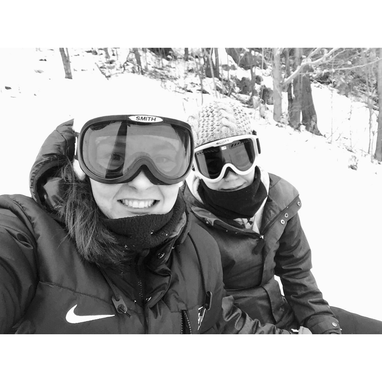 Once we went snowboarding and didn't hate the cold... we would even say we liked it.