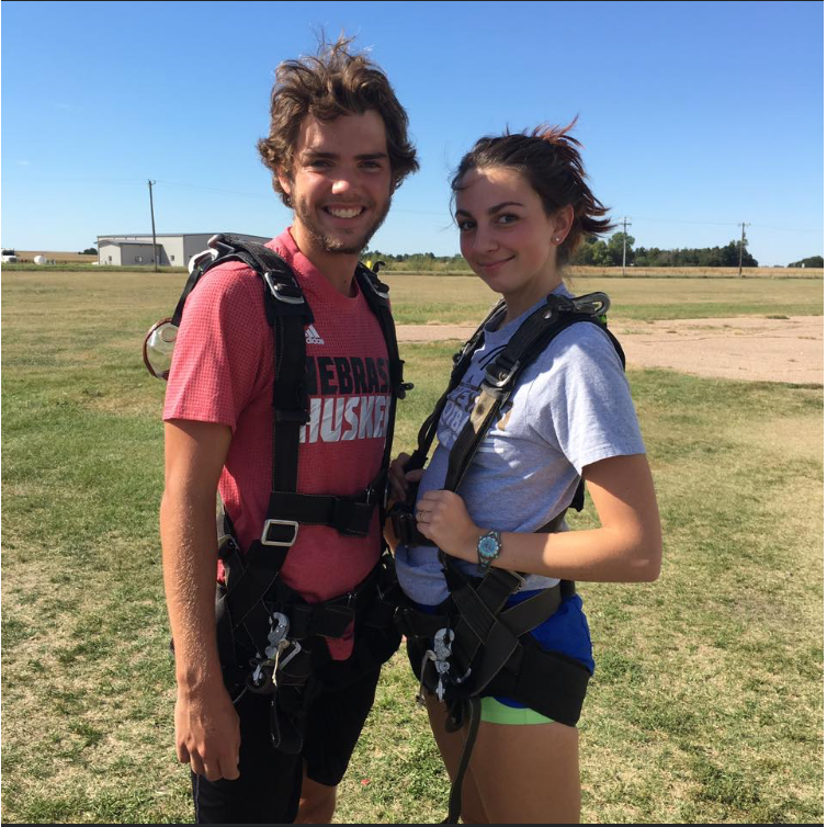 Crossed skydiving off our bucket list together!