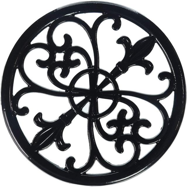 Home Basics TR44397 Cast Iron Fleur De Lis Trivet