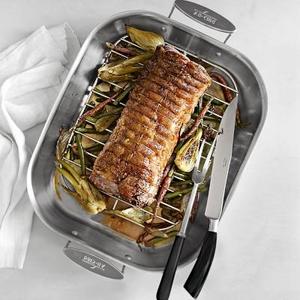 All-Clad Stainless-Steel Flared Roaster, Large