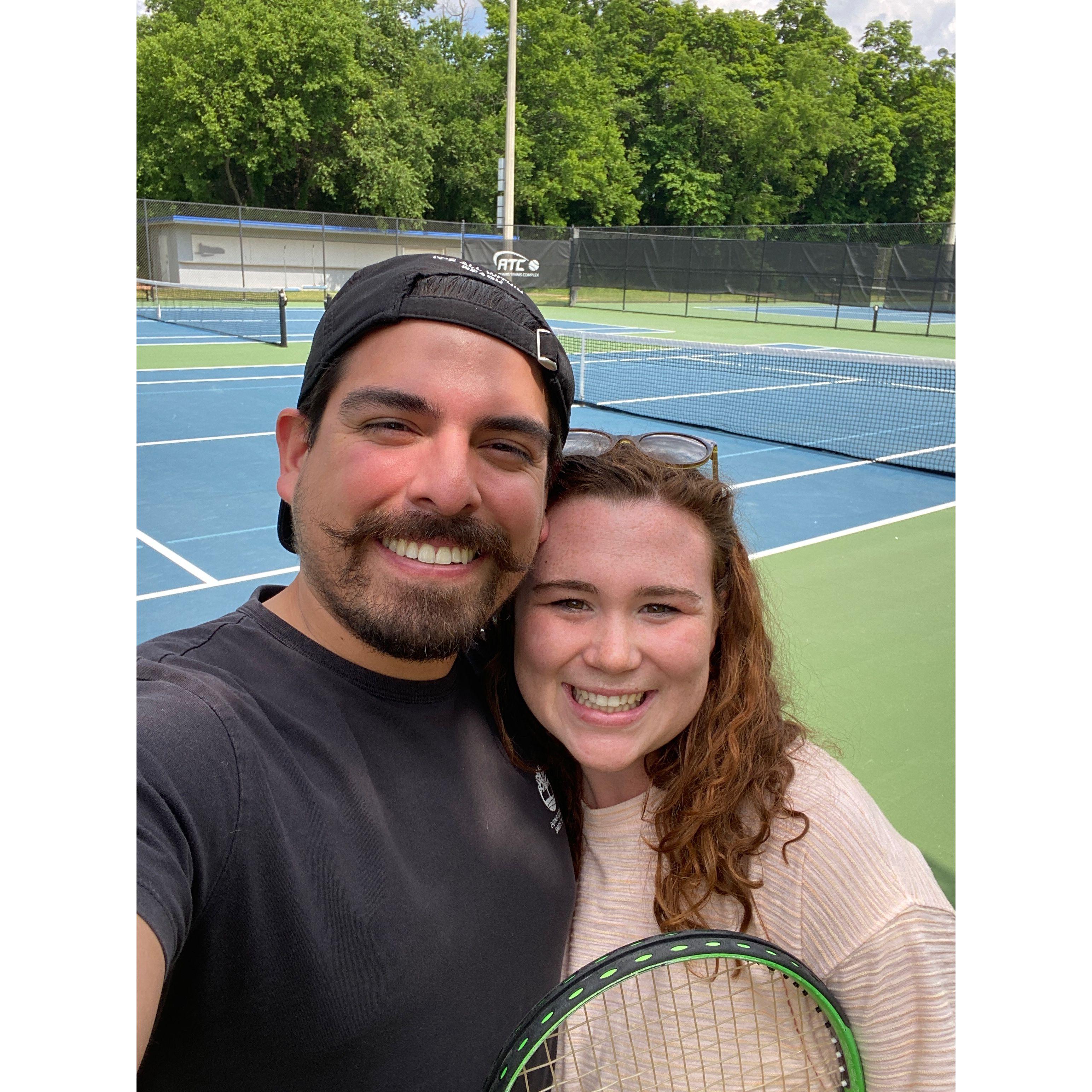 Tennis - one of our favorite activities to do together!