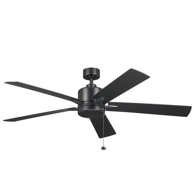 KICHLER 60 Inch Lucian II Fan, Satin Black, Large