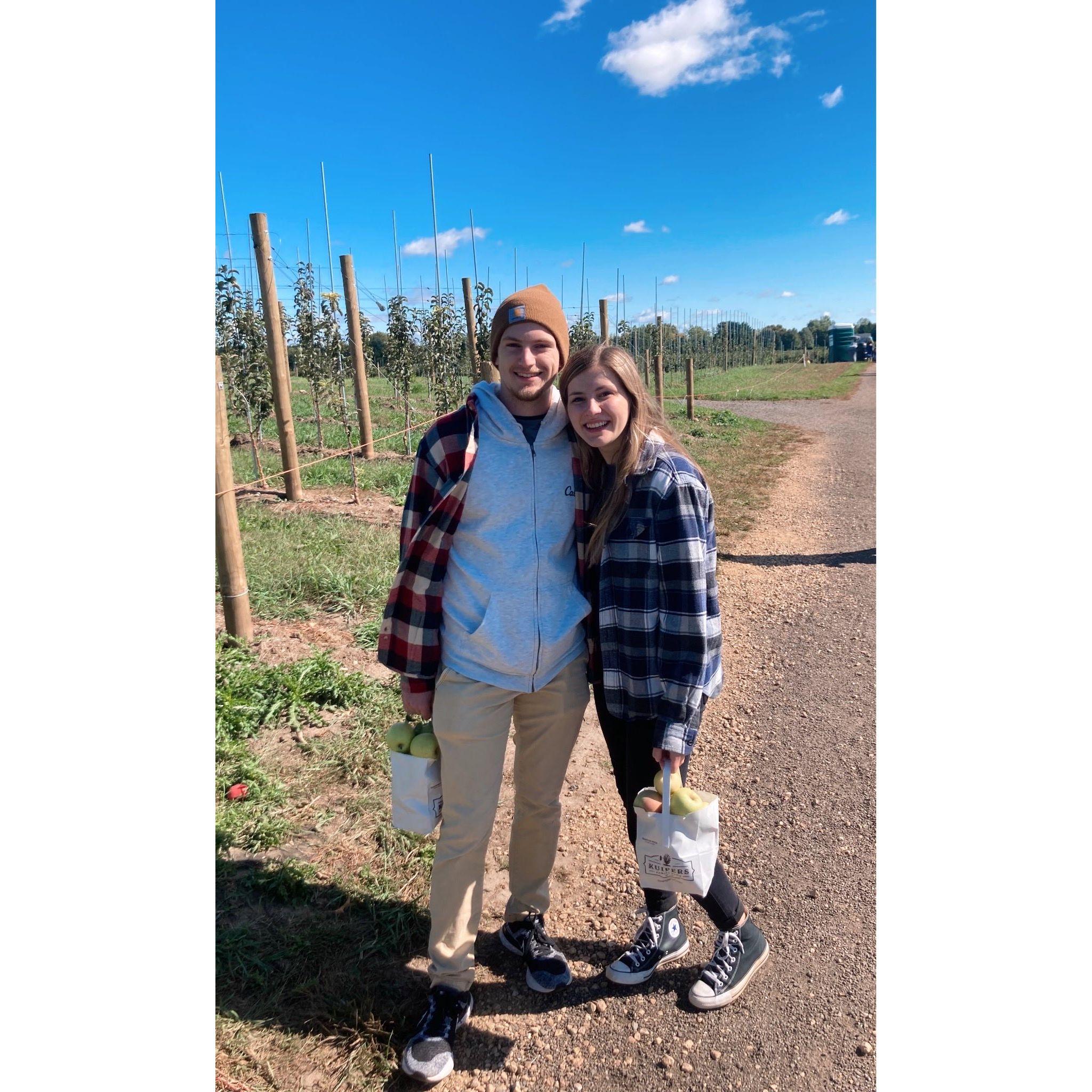 Annual cross country apple picking outing!