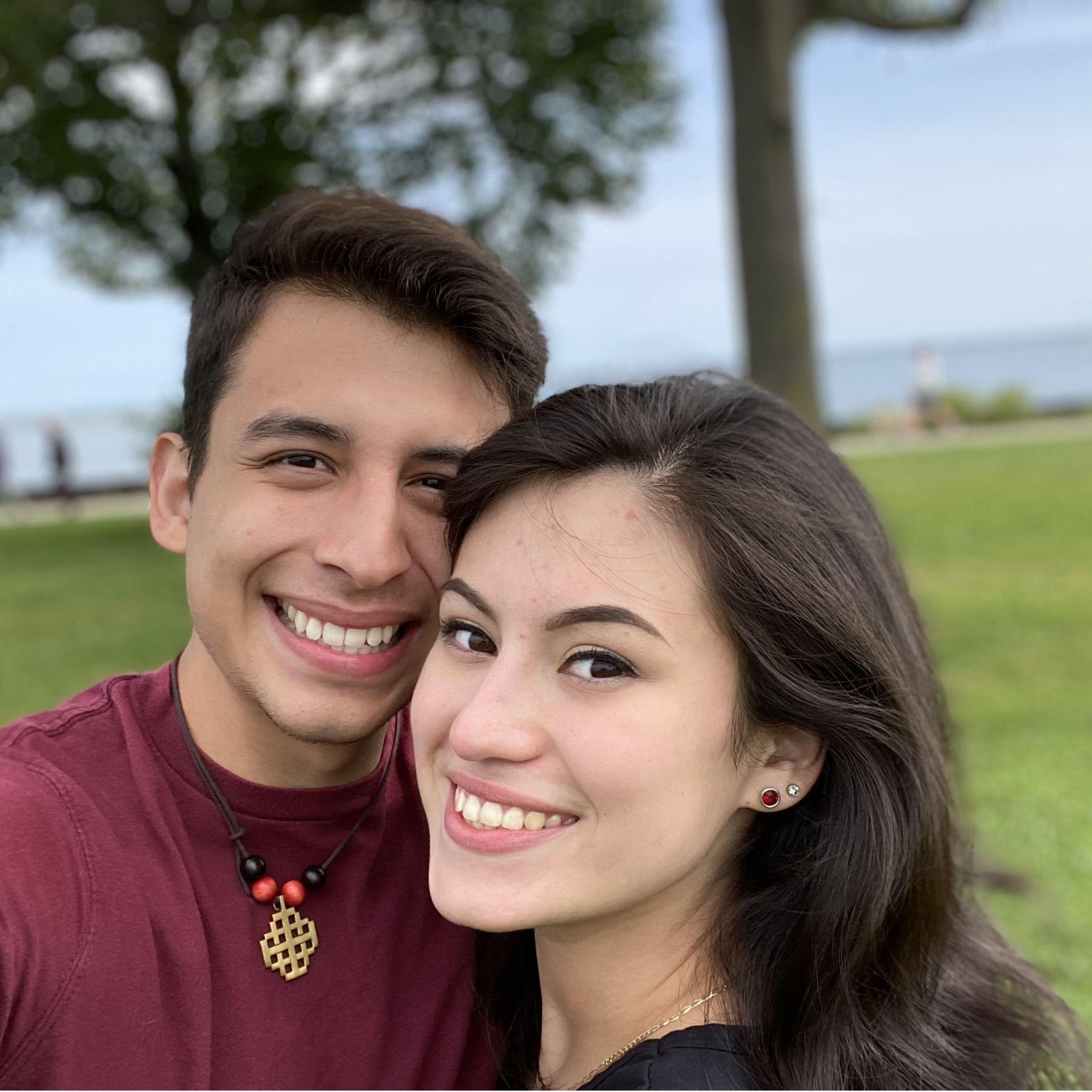 One of our first picnic dates as a couple