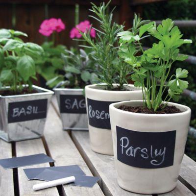 Wallies Peel-and-Stick Rectangular Chalkboard Labels