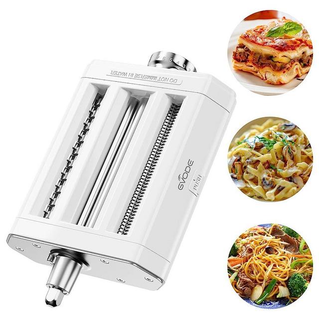 GVODE Pasta Attachment for KitchenAid Mixer, AS 3-In-1 Kitchen Aid Pasta Attachment for Stand Mixer is Made of Aluminum, Pasta Attachment is Used to Homemade Spaghetti, Lasagna, and Fettuccine