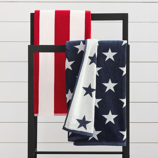 Stars & Stripes Beach Towel, Set of 2, Multi