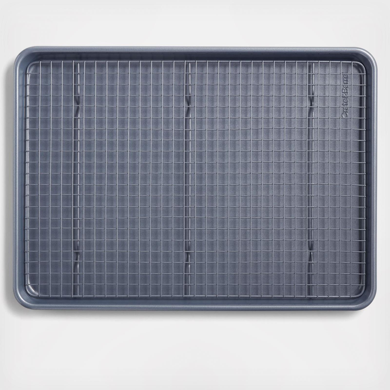 Crate & Barrel Slate Blue Quarter Sheet Cooling Rack + Reviews