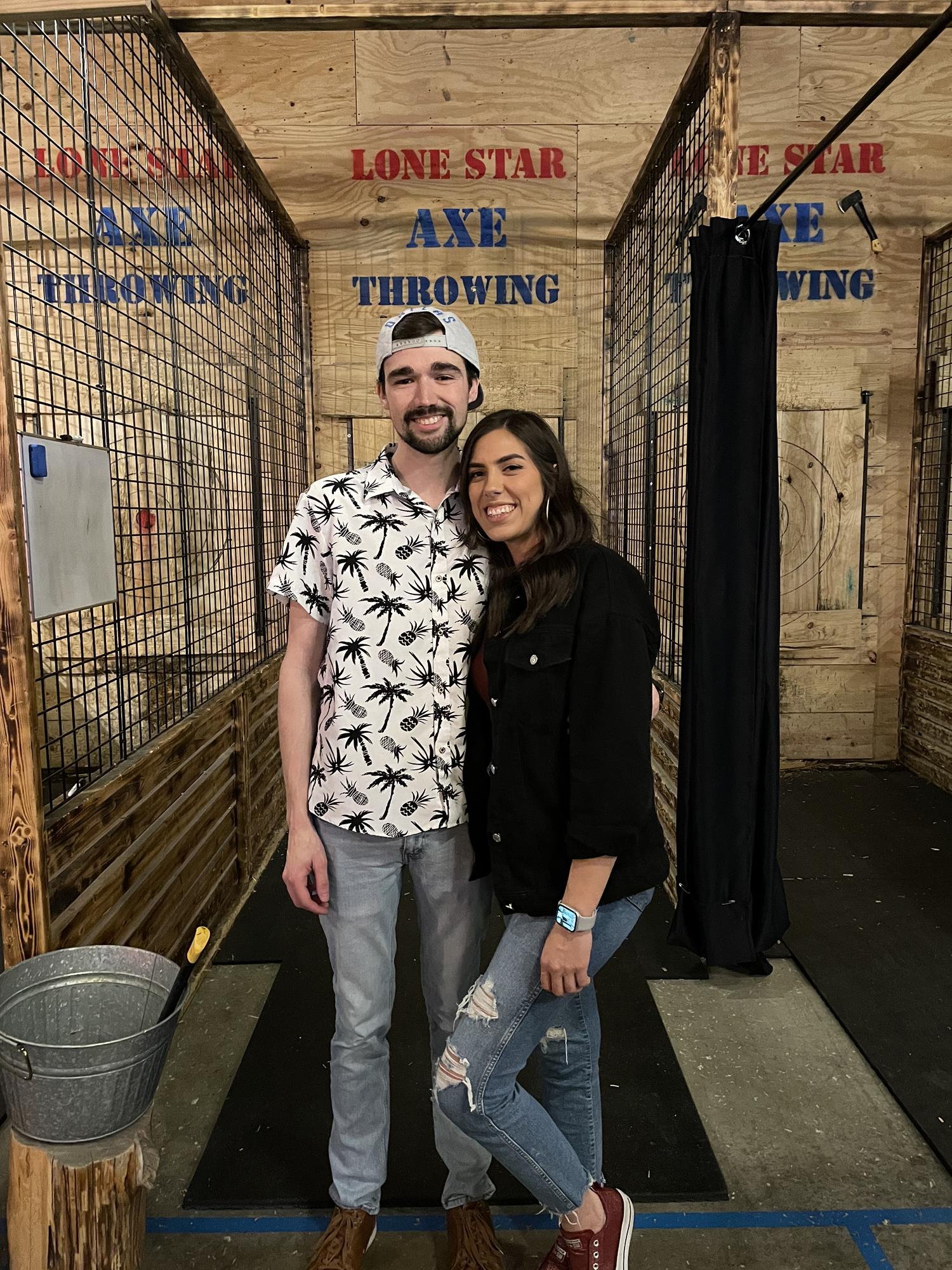 Anna's 29th birthday Axe throwing.