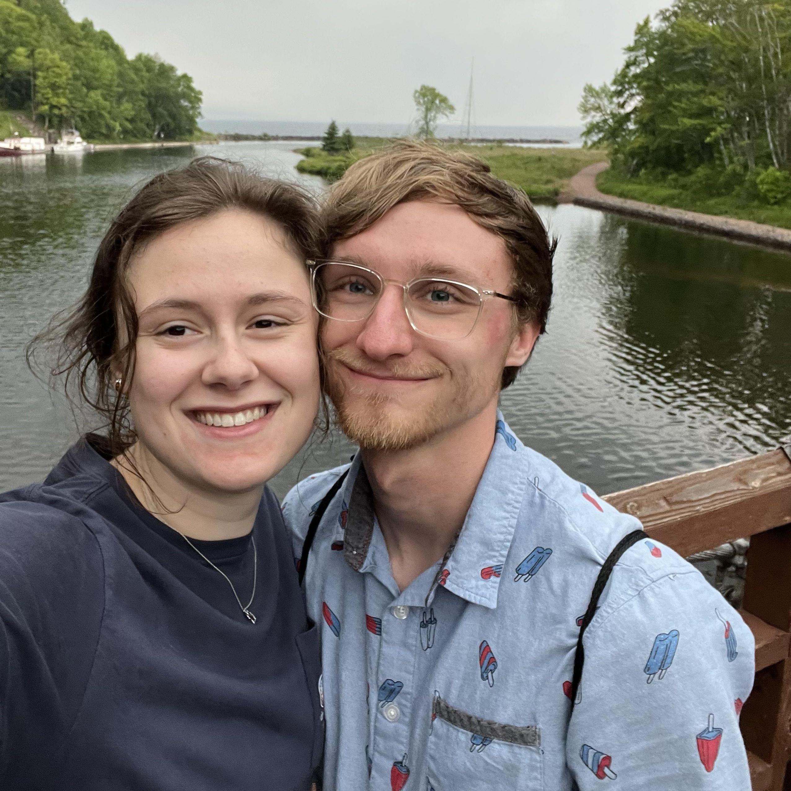 Visiting Beth's hometown!
