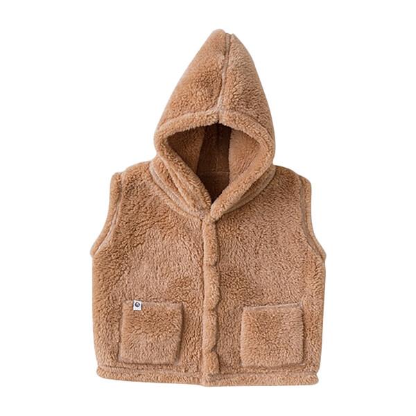 Fluffy Vest Brown