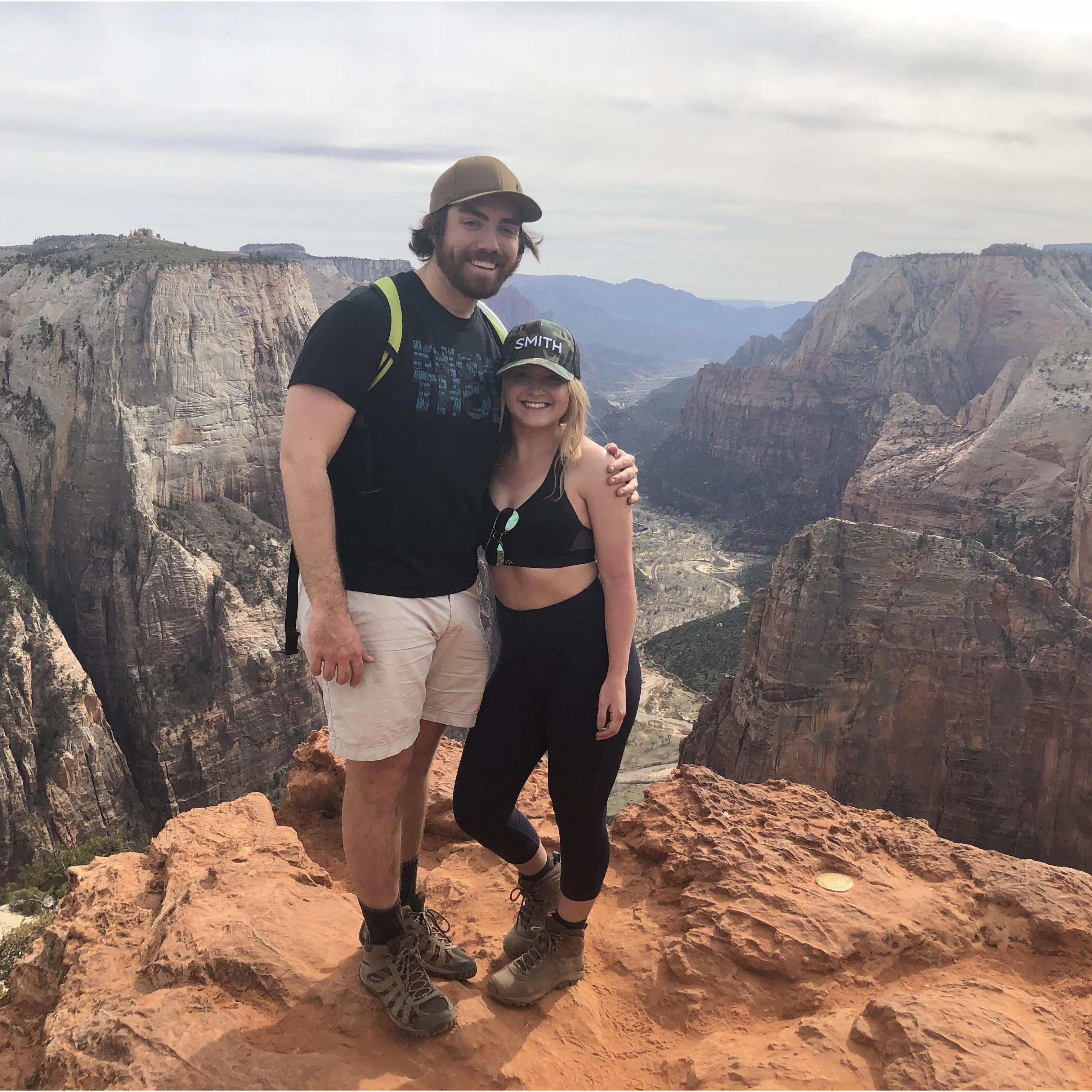 Observation Point at Zion National Park - March 31, 2018