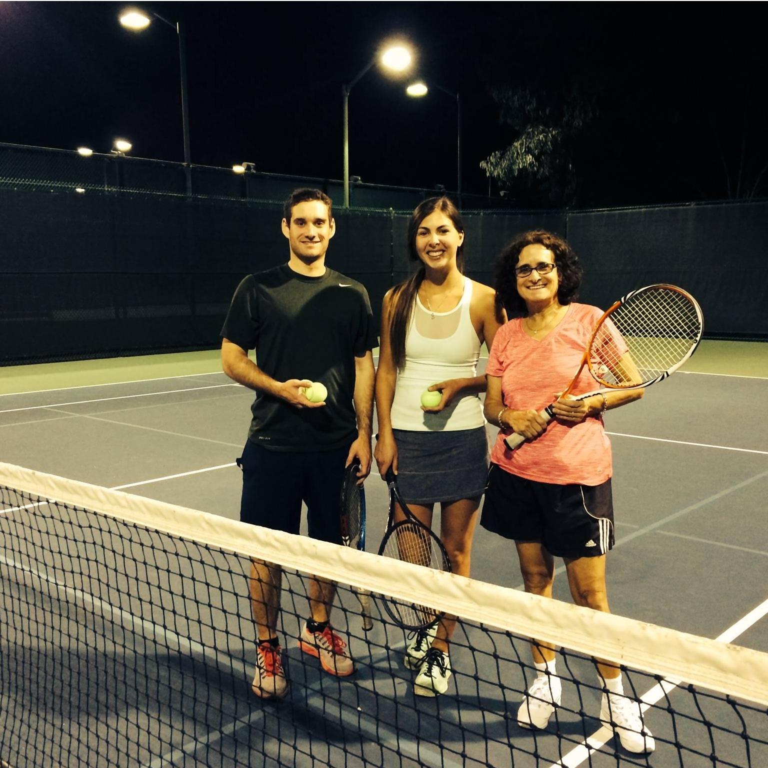 The One with a Heller family tennis match