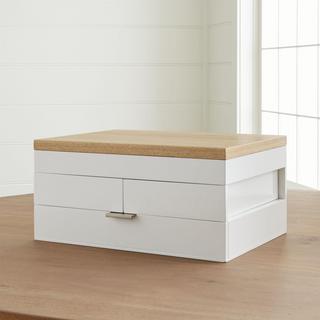 Selma White Jewelry Box