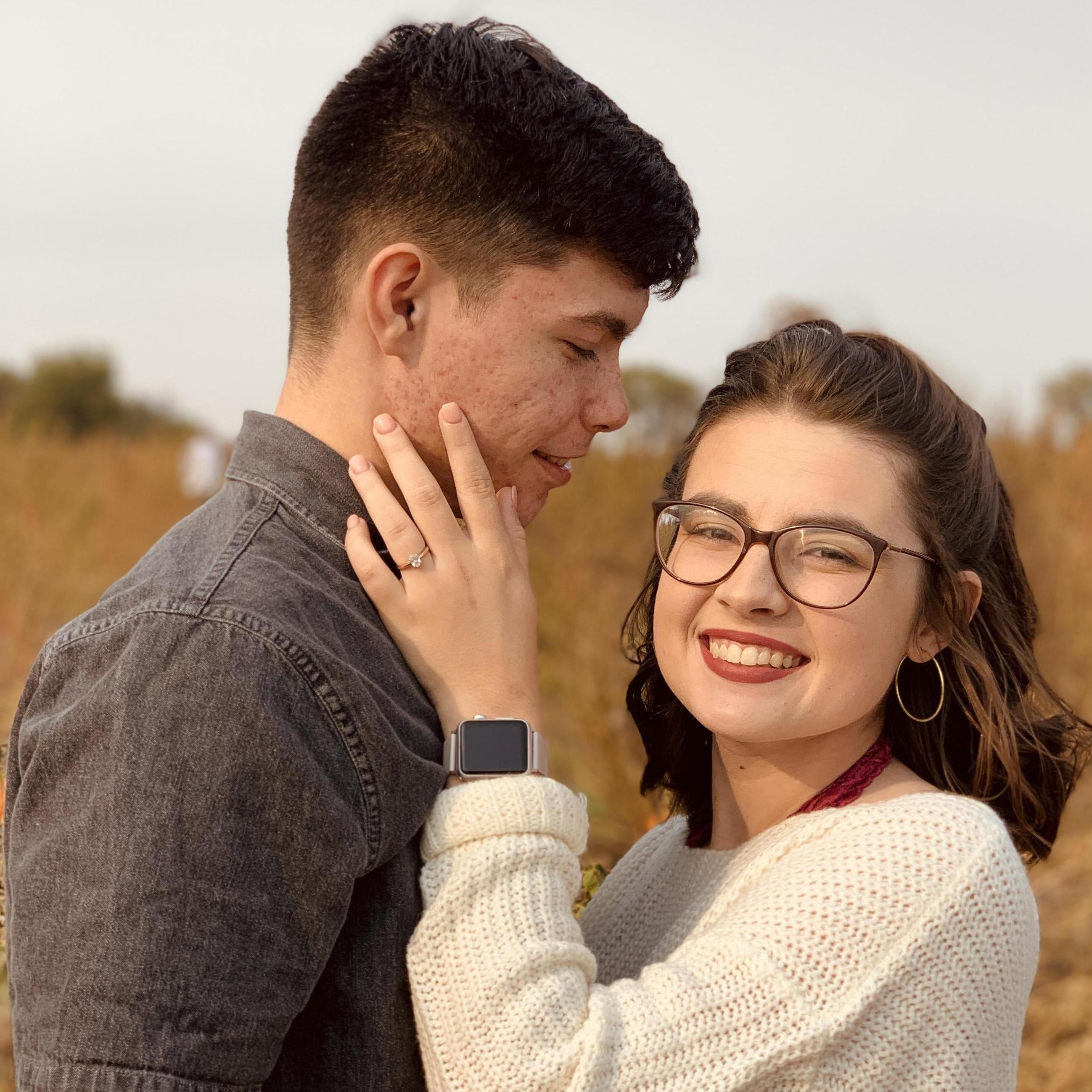 Thanksgiving 2020! The couple's mutual friends had a mini pumpkin patch photoshoot!