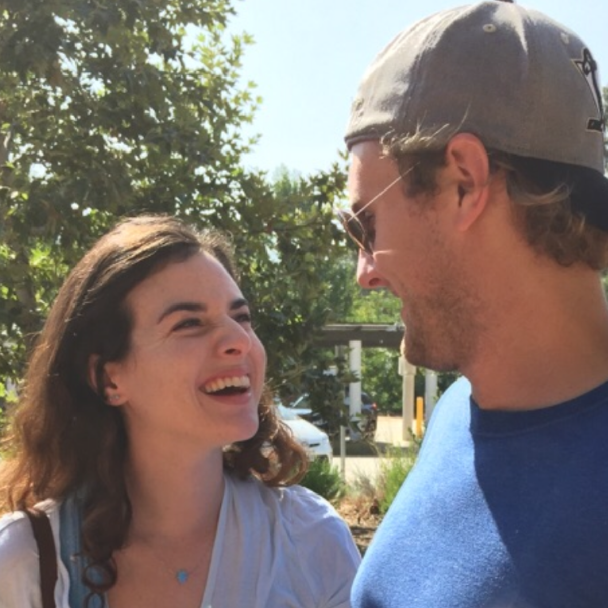 Us awkwardly trying to take our very first photo together after watching the Solar Eclipse 2017