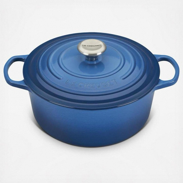 Le Creuset Enameled Cast Iron Signature Round Dutch Oven, 7.25 qt., Marseille
