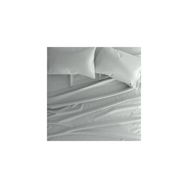Becky Cameron, Easy Care, Solid Sheet Set, Queen, Light Gray Silver