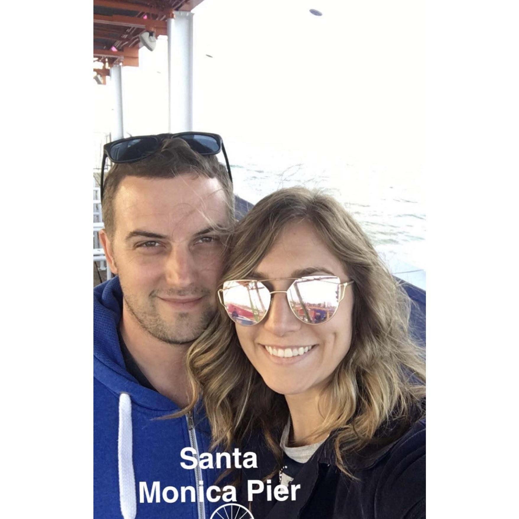 On the Ferris Wheel in Santa Monica, CA