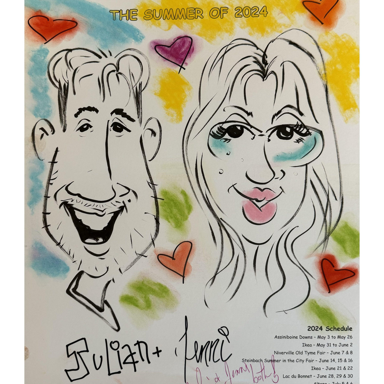 that time that people messaged us because they found a picture of us online while some guy drew us