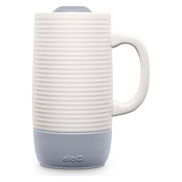 Ello Jane 18oz Ceramic Travel Mug Gray
