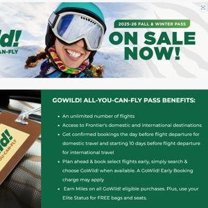 GoWild! All You Can Fly Pass
