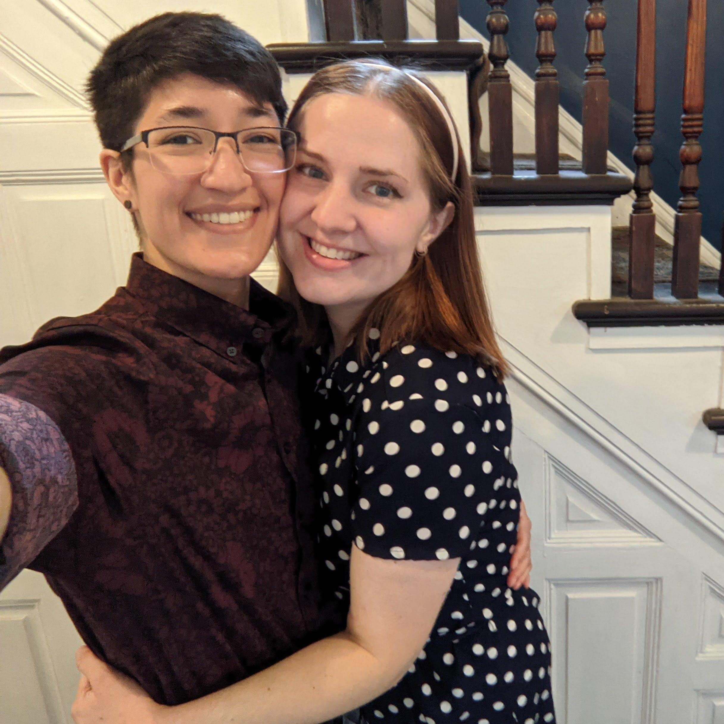 Getting fancy before meeting friends at the London Tea Room.