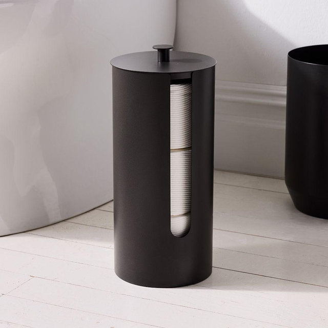 Caspian Bath Acc Collection, Toilet Paper Storage, Dark Bronze