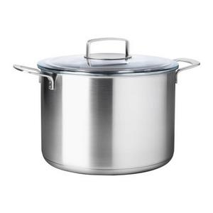 IKEA 365+ Stock pot with lid, stainless steel, glass