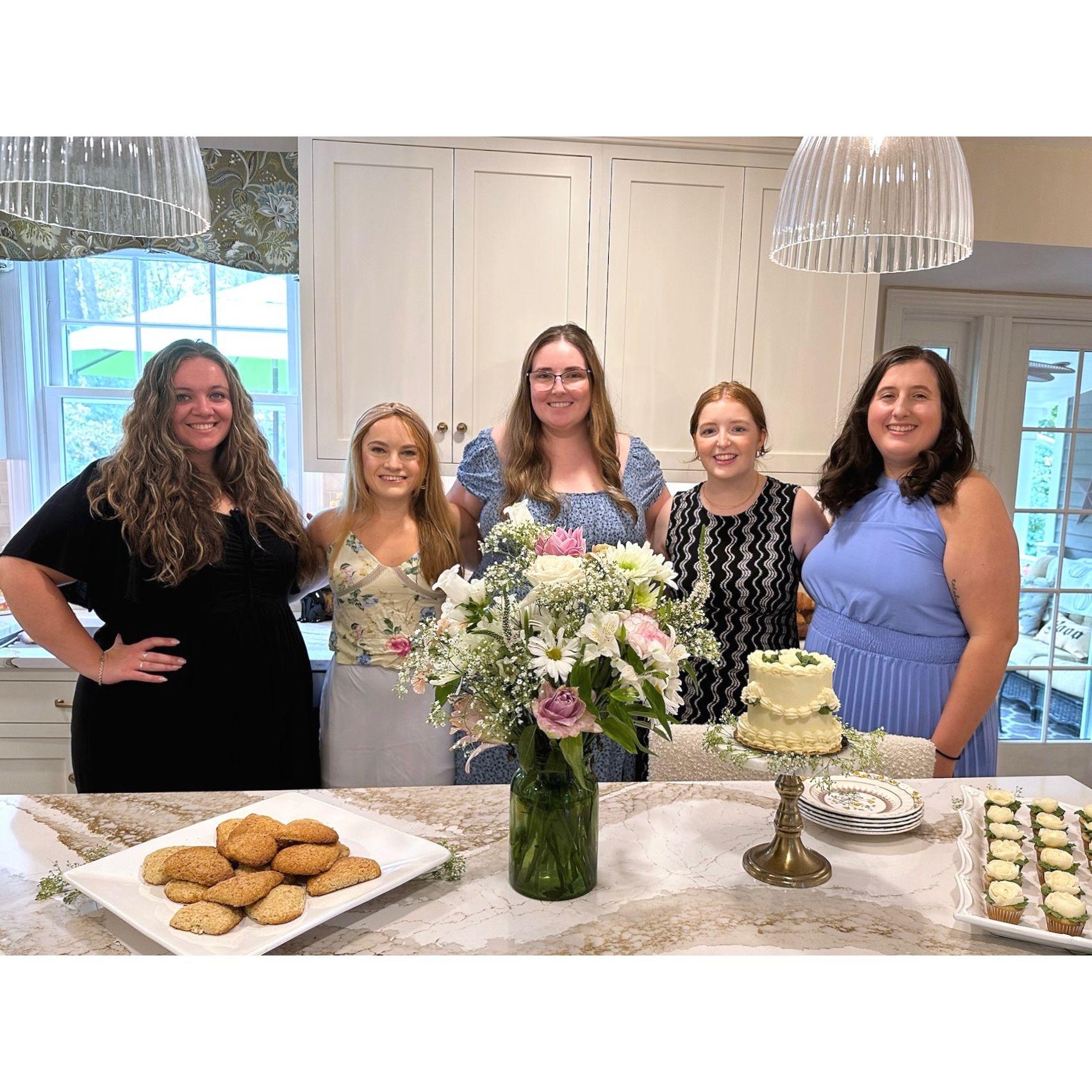 Victoria & all her bridesmaids