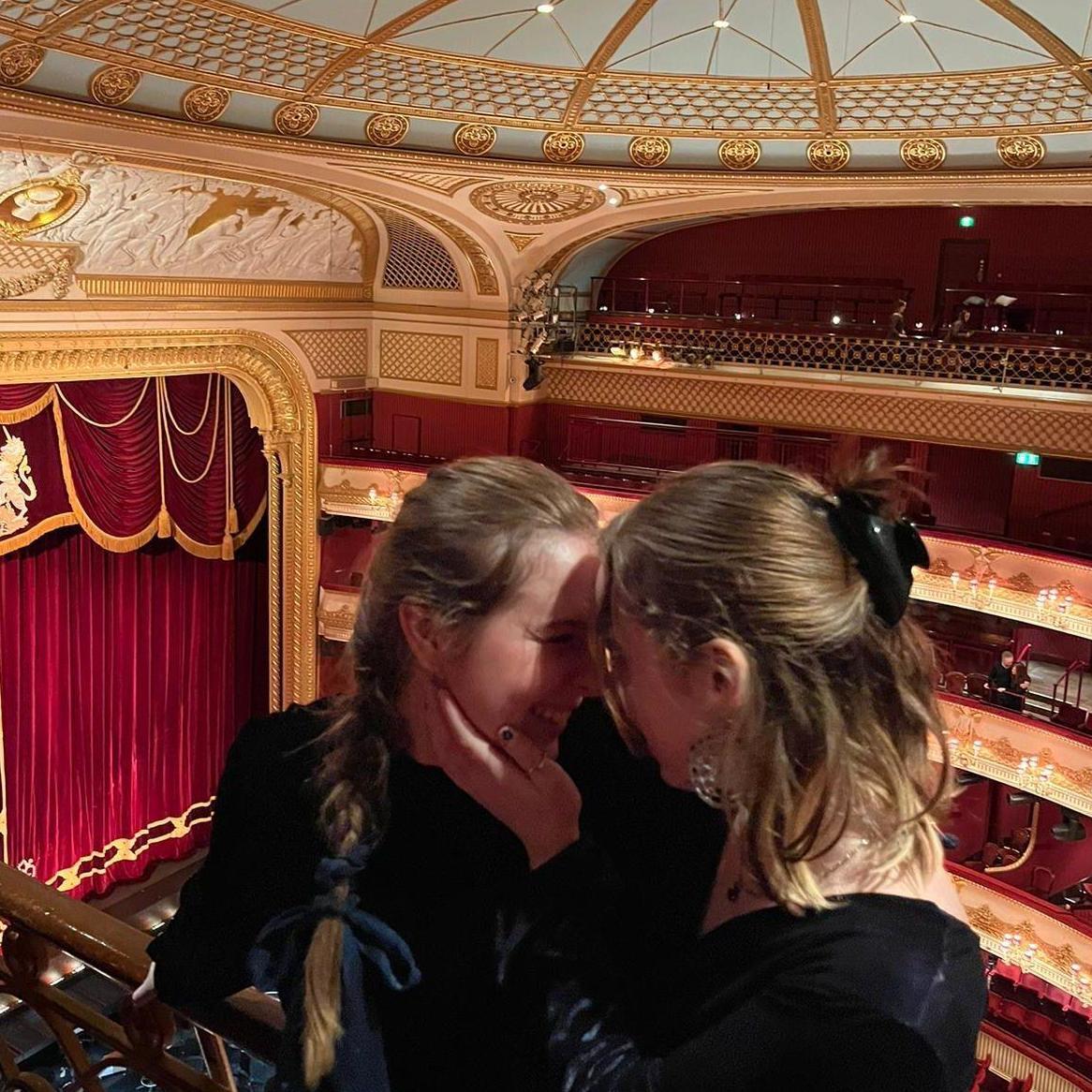 Our home away from home (the nosebleeds at the Royal Opera House).