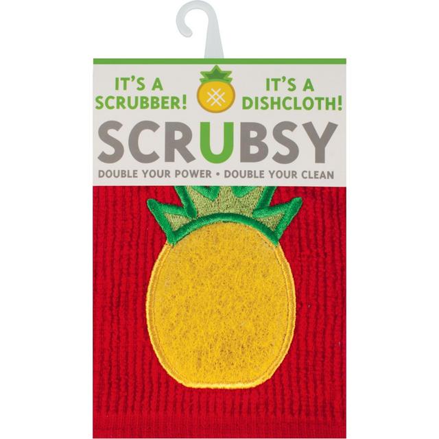 2pk 12"x12" Pineapple Dish Cloth - MUkitchen