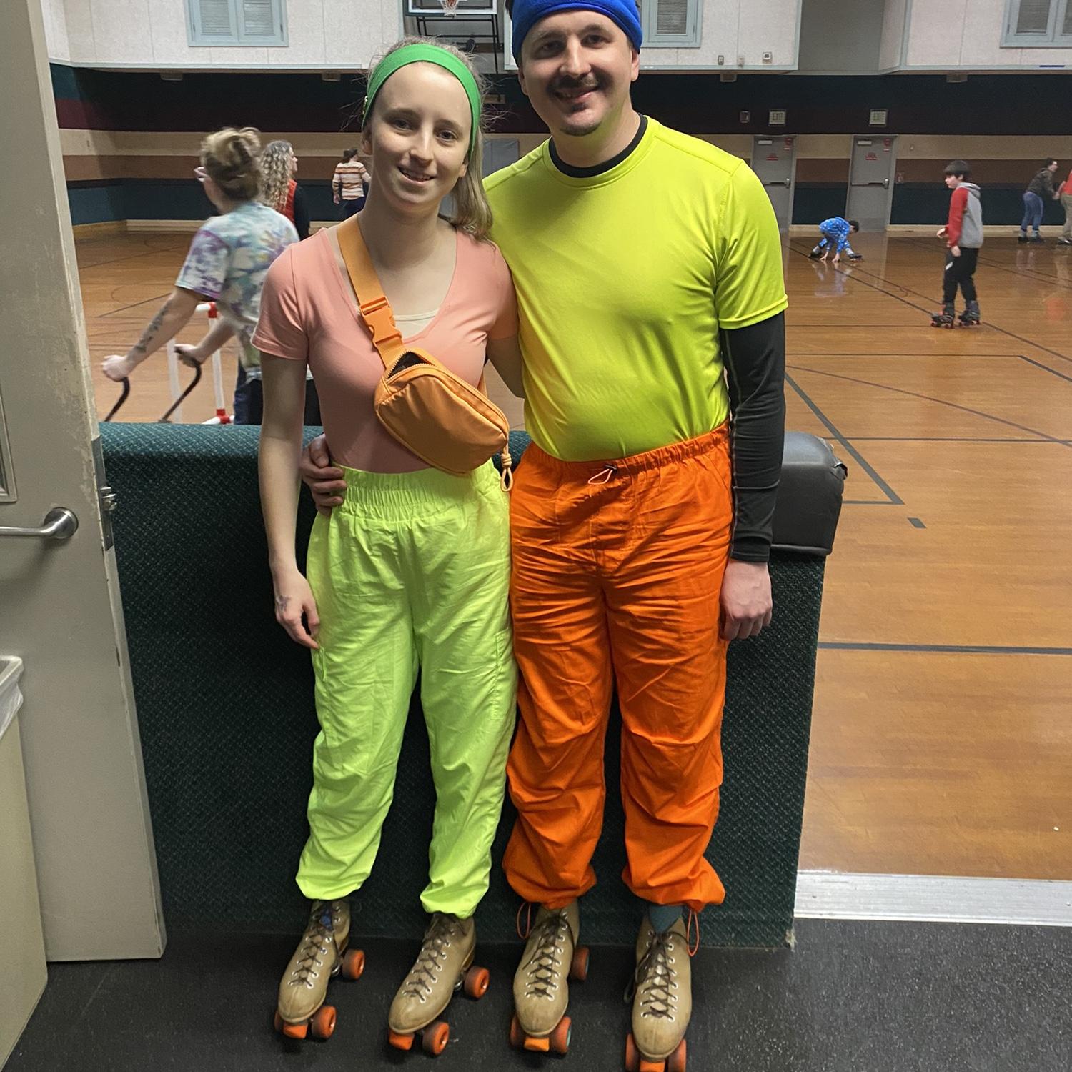80’s dress up on double date with friends