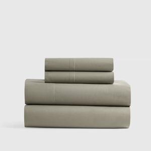 Classic Organic Percale Sheet Set - King - Solid Dry Sage
