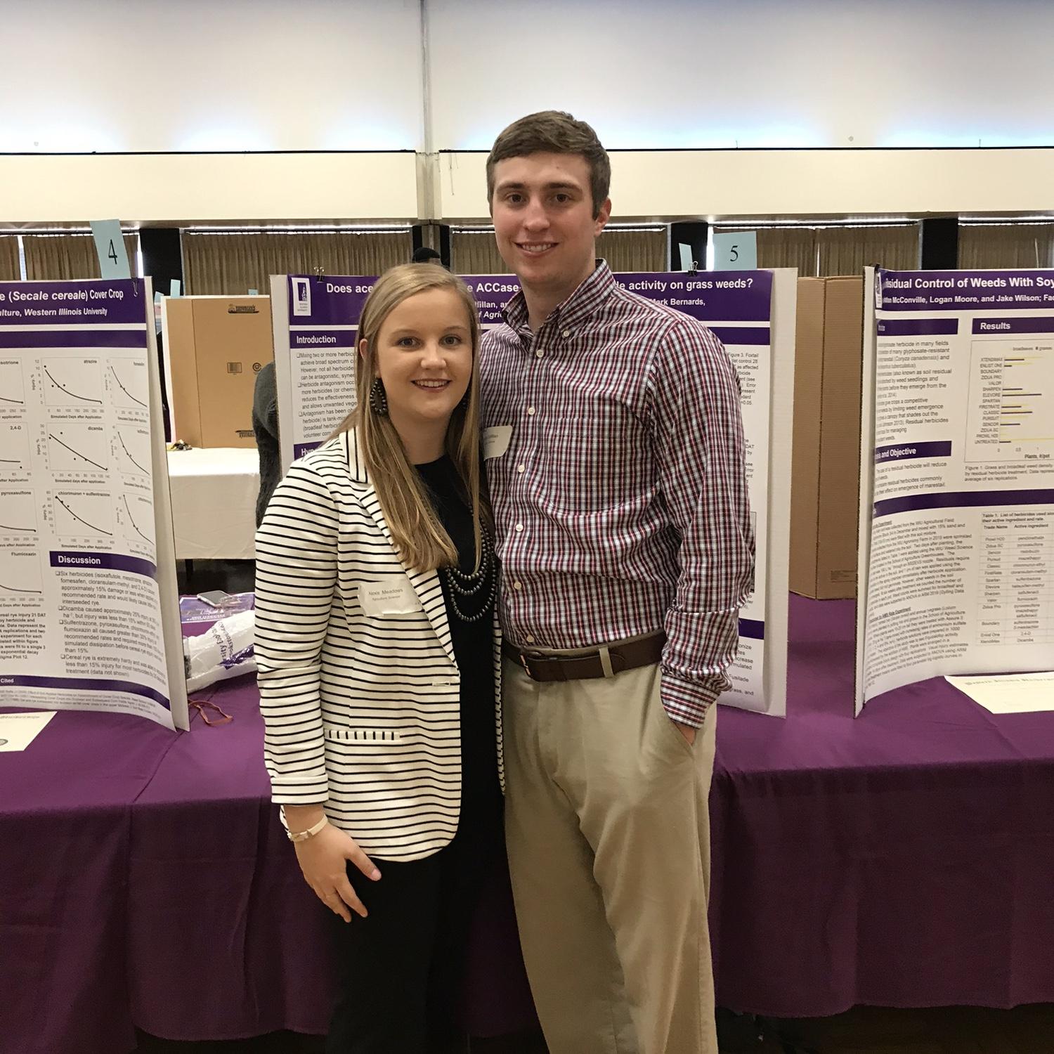 Presenting our class research project while at WIU
