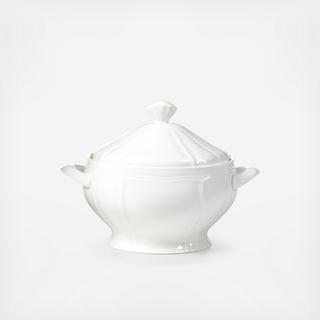 Antique White Covered Casserole
