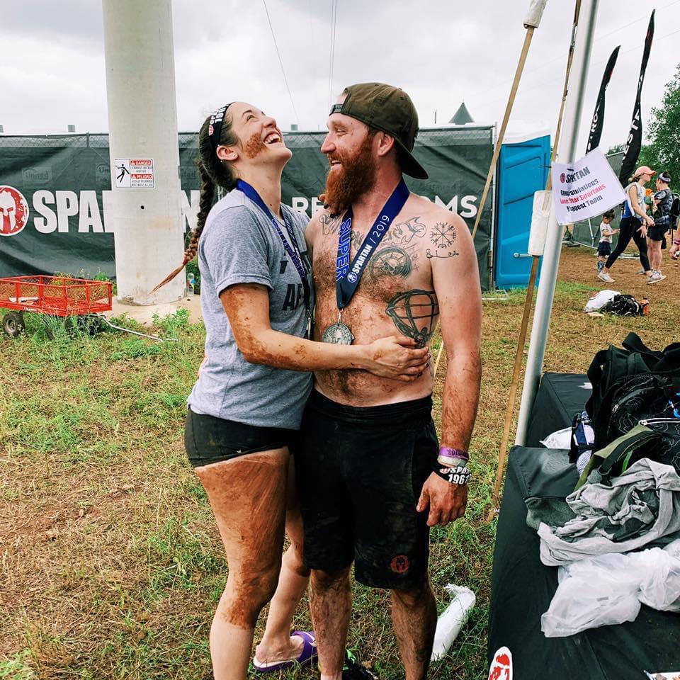 Our first race running together!