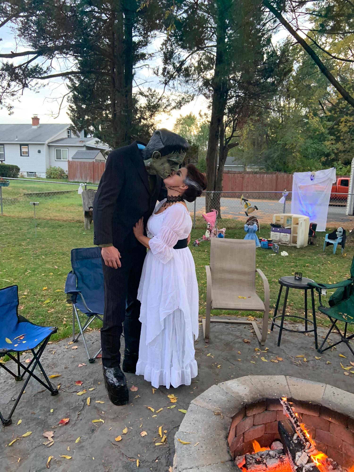 Trial run :) Halloween 2019 Frankenstein and his bride