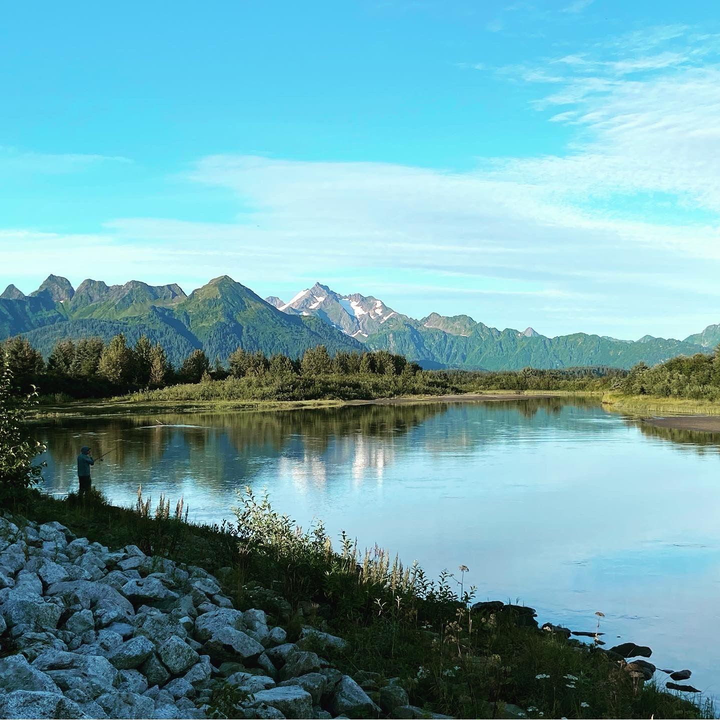 Brandt out on the Alagnik river along the copper river delta