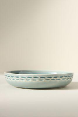 The Mediterranean Dish Chiseled Stoneware Bowls, Set of 4