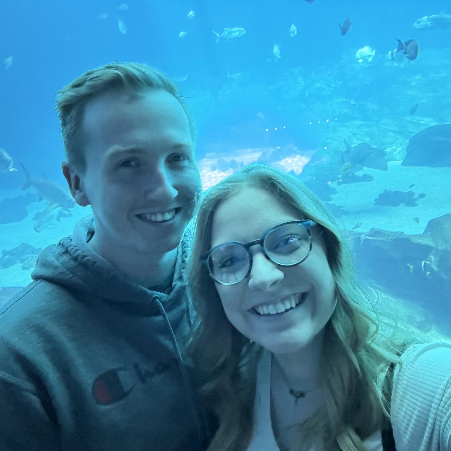 Our 3 year anniversary was to see the whale sharks… he drove all the way to atlanta for me!