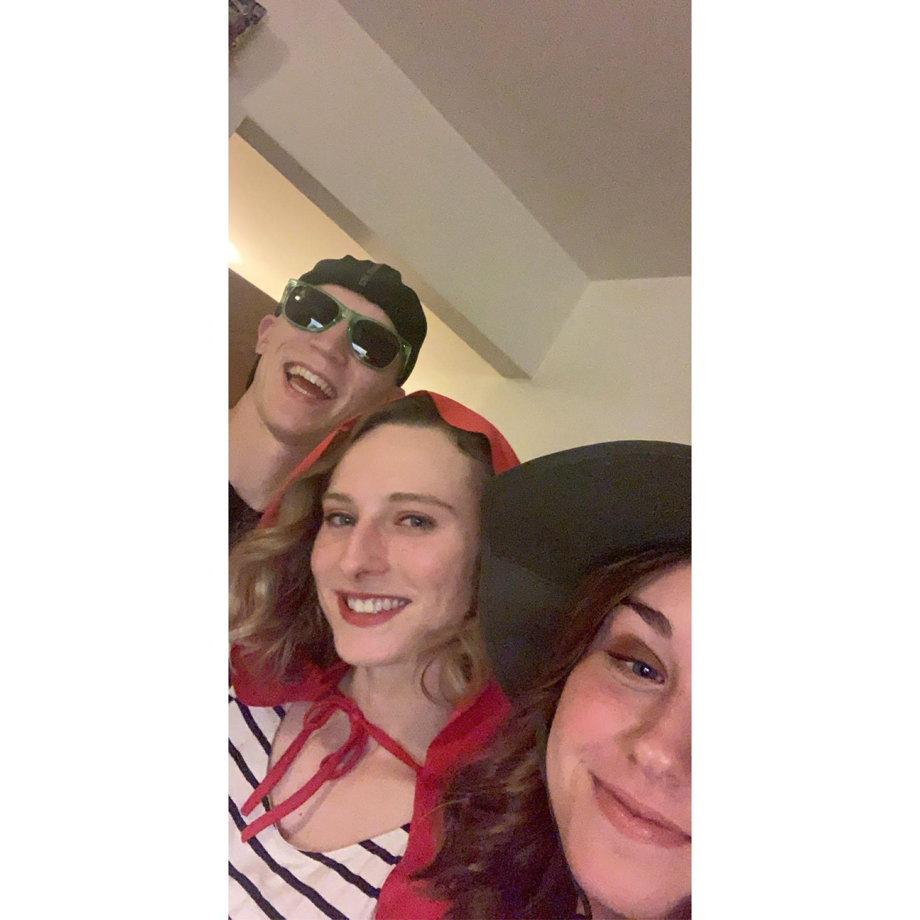 Morgan, Kally and Abby at Halloween 2019