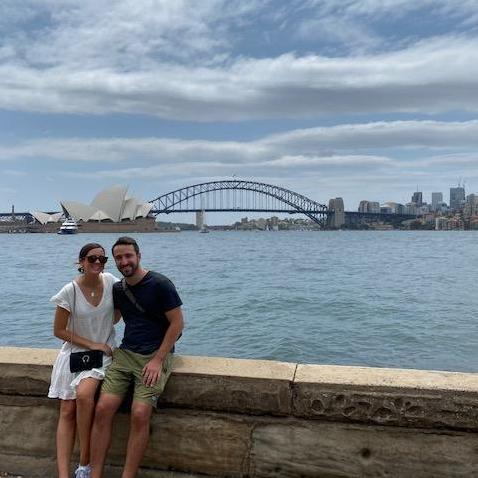 Visiting Sydney!  Photo by a kind stranger.