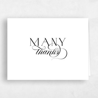 White Wedding Thank You - Hodgson Landscape
